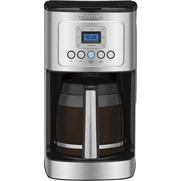 Coffee Maker by Cuisinart, 14-Cup Glass Carafe, Fully Automatic for Brew Strength Control & 1-4 Cup Setting, Stainless Steel, DCC-3200P1