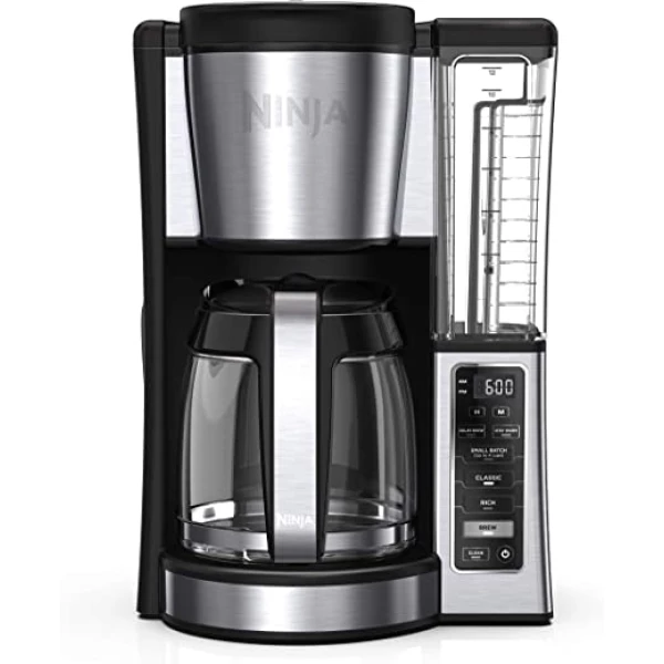 Ninja CE251 Programmable Brewer, with 12-cup Glass Carafe, Black and Stainless Steel Finish