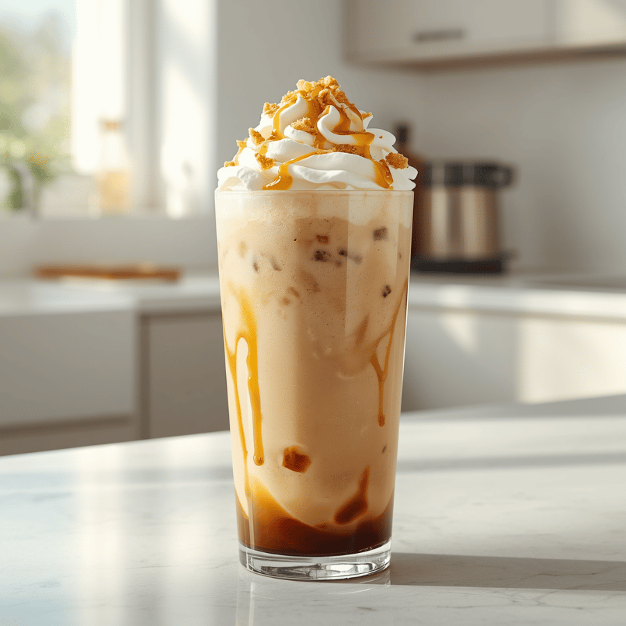 Caramel Ribbon Crunch Frappuccino Recipe