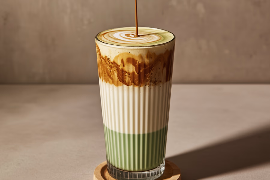Dirty Matcha Latte
