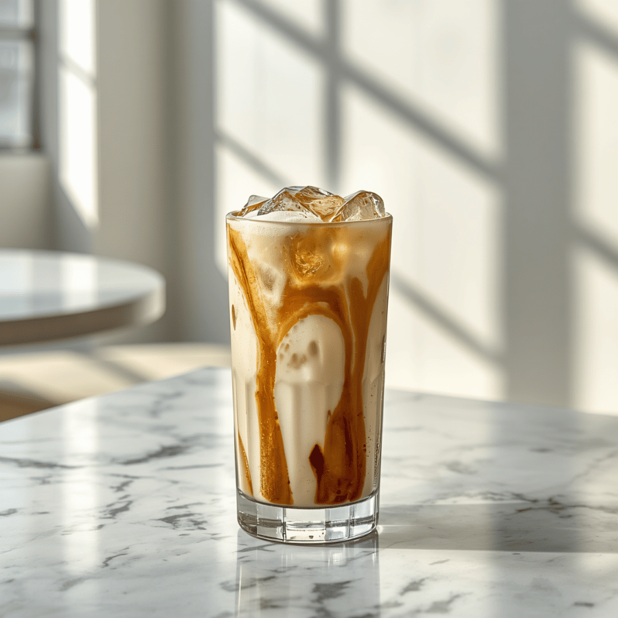 Iced Hazelnut Bianco Latte Recipe